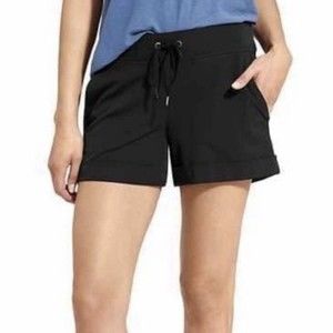 Athleta Midtown 4" Shorts SIZE 0 Black Cuffed Quick Dry Athletic Casual $54 NWT‎